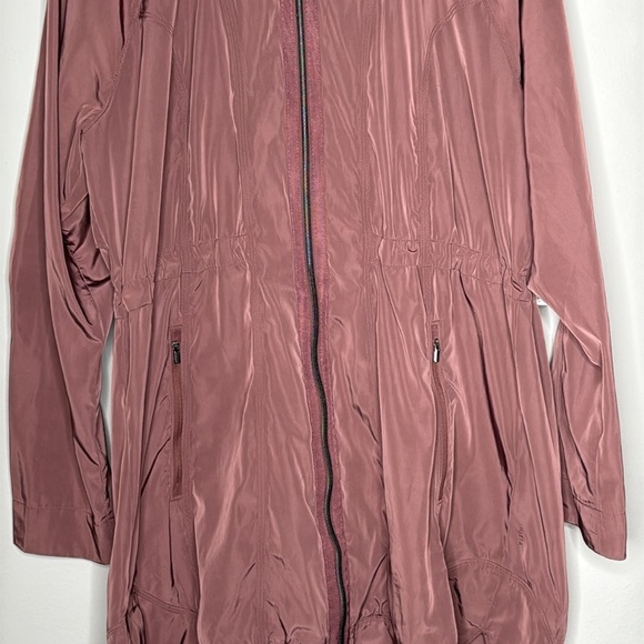 Athleta Drip Drop Rain Jacket in Mauve Brown Size XL Tall NWT - Picture 5 of 13